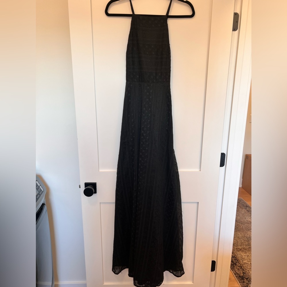Lynn Halter Maxi Dress Black Diamante